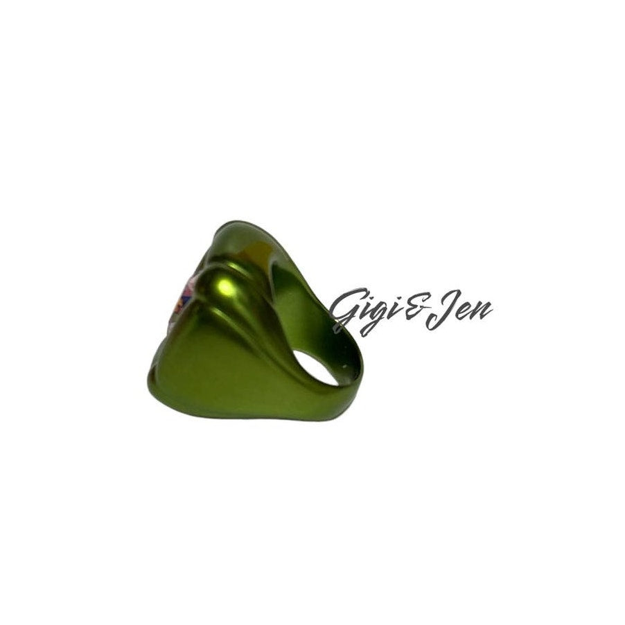 Swarovski Dulcis Cocktail Ring sizen 55 / 7 Green New