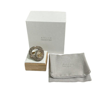Swarovski Atelier Tigris ring white gold plated 52 / 6   GRAY/CRY/GOS