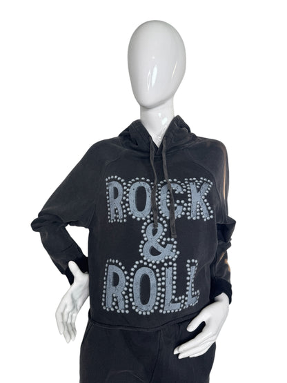 Rock & Roll Hoodie Your GoTo Gear for Concerts and Casual Days Stone