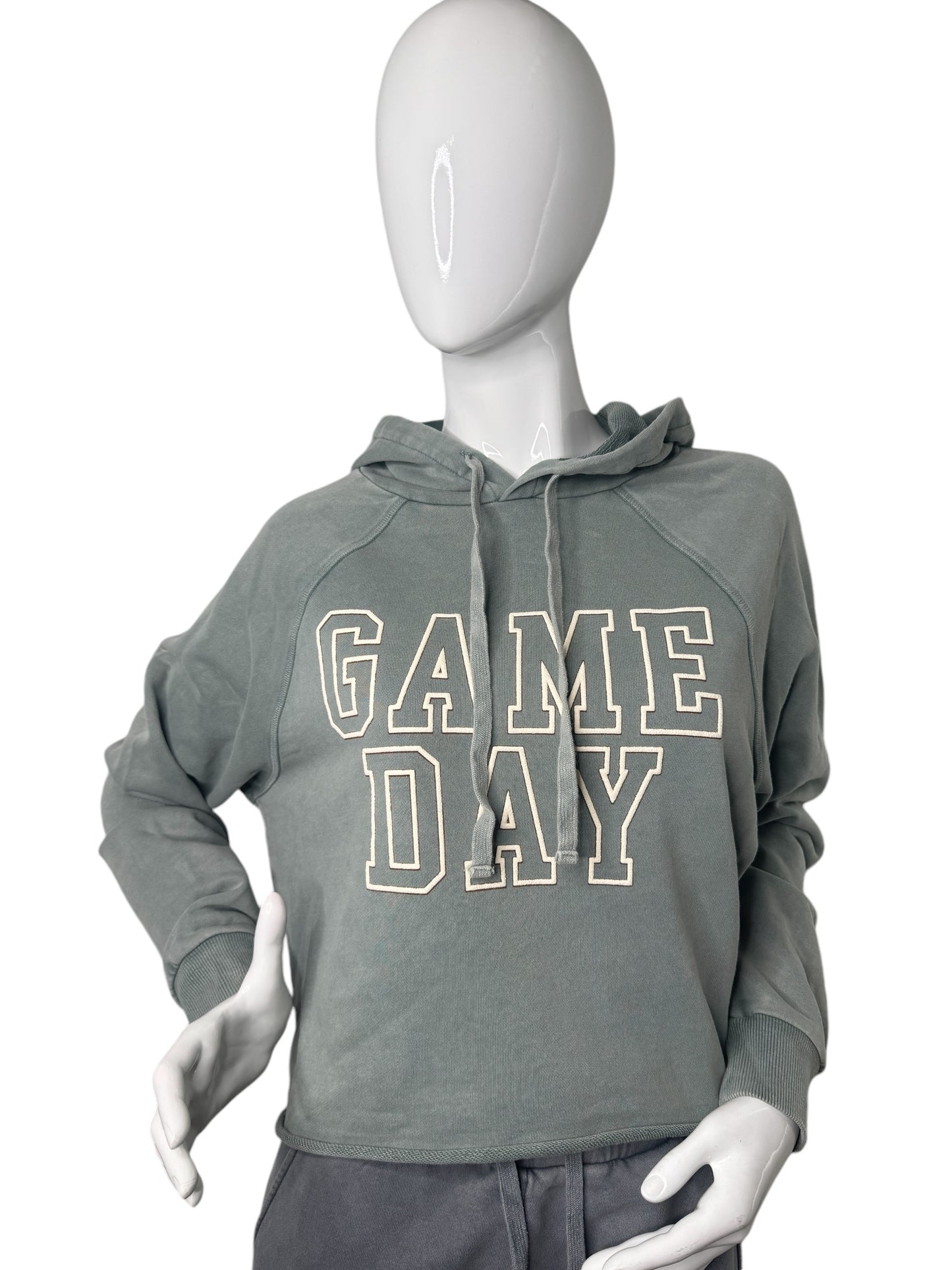 GAME DAY Mineral-Washed Hoodie Your Go-To Gear for Every Game Sage