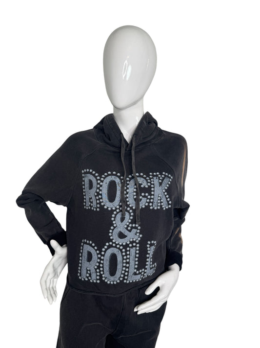 Rock & Roll Hoodie Your GoTo Gear for Concerts and Casual Days Stone