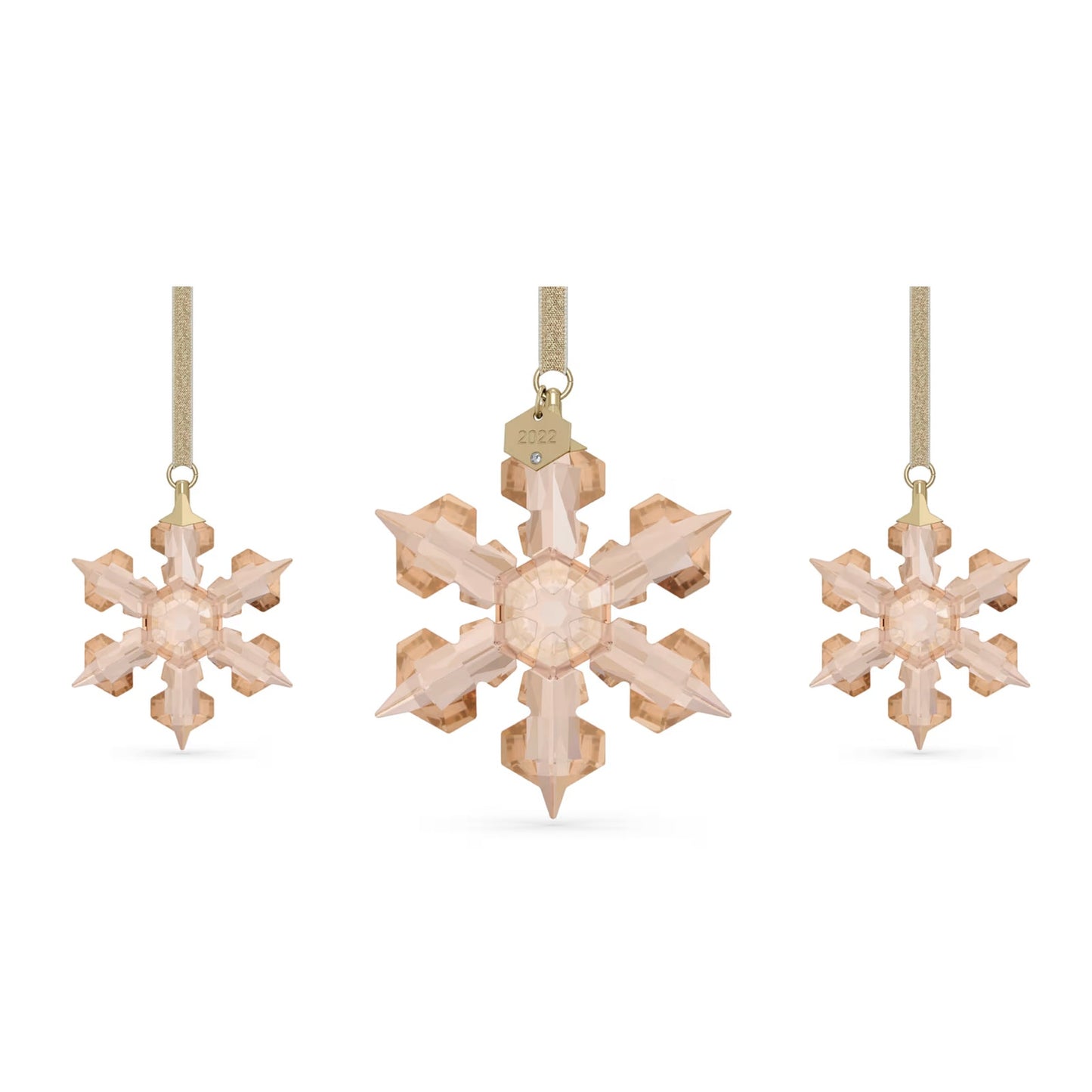 Swarovski Festive Annual Edition 2022 Ornament Set of 3