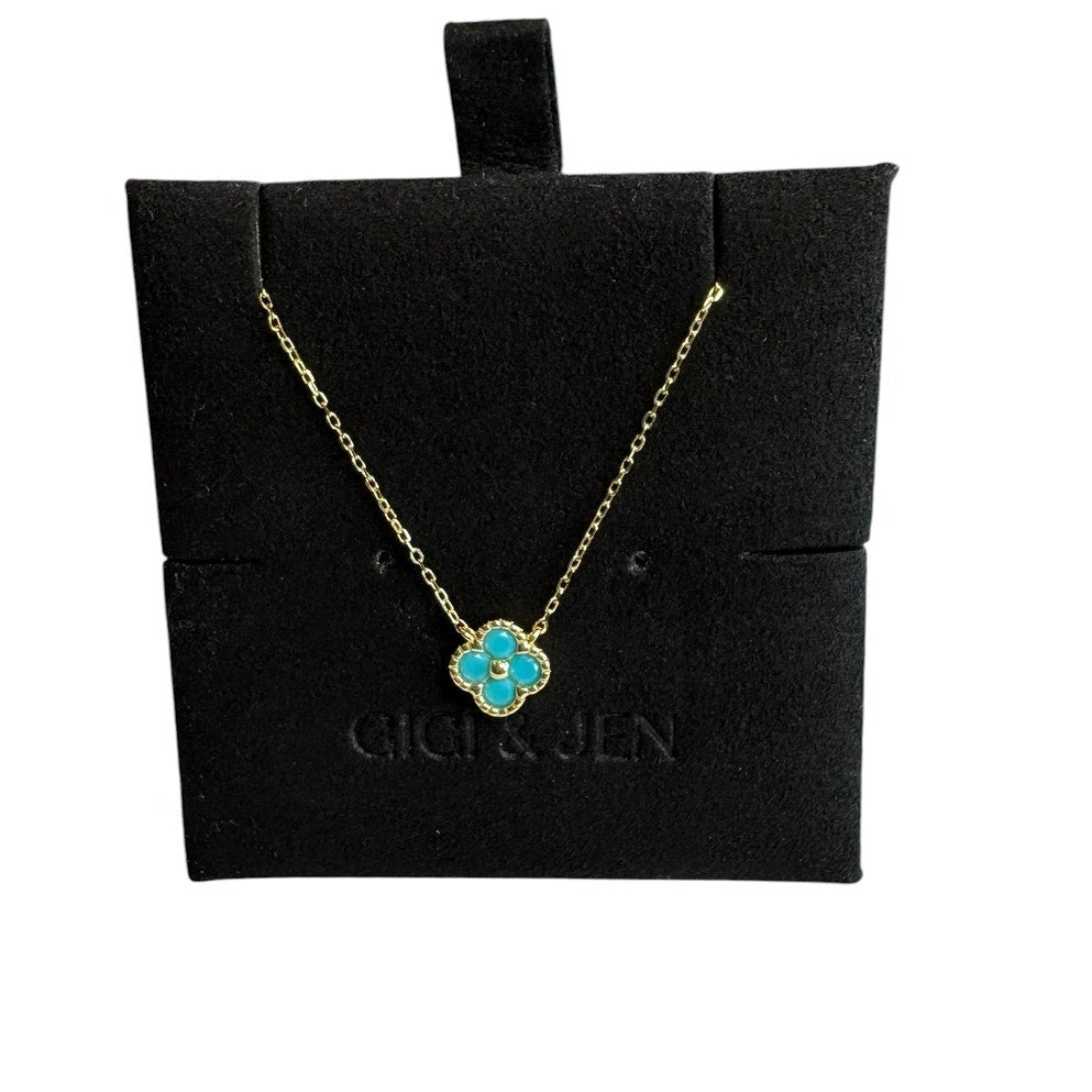 Necklace & Bracelet turquoise floral Jewelry Set