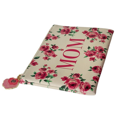 MOM Cosmetic or Pencil Bag Roses Design