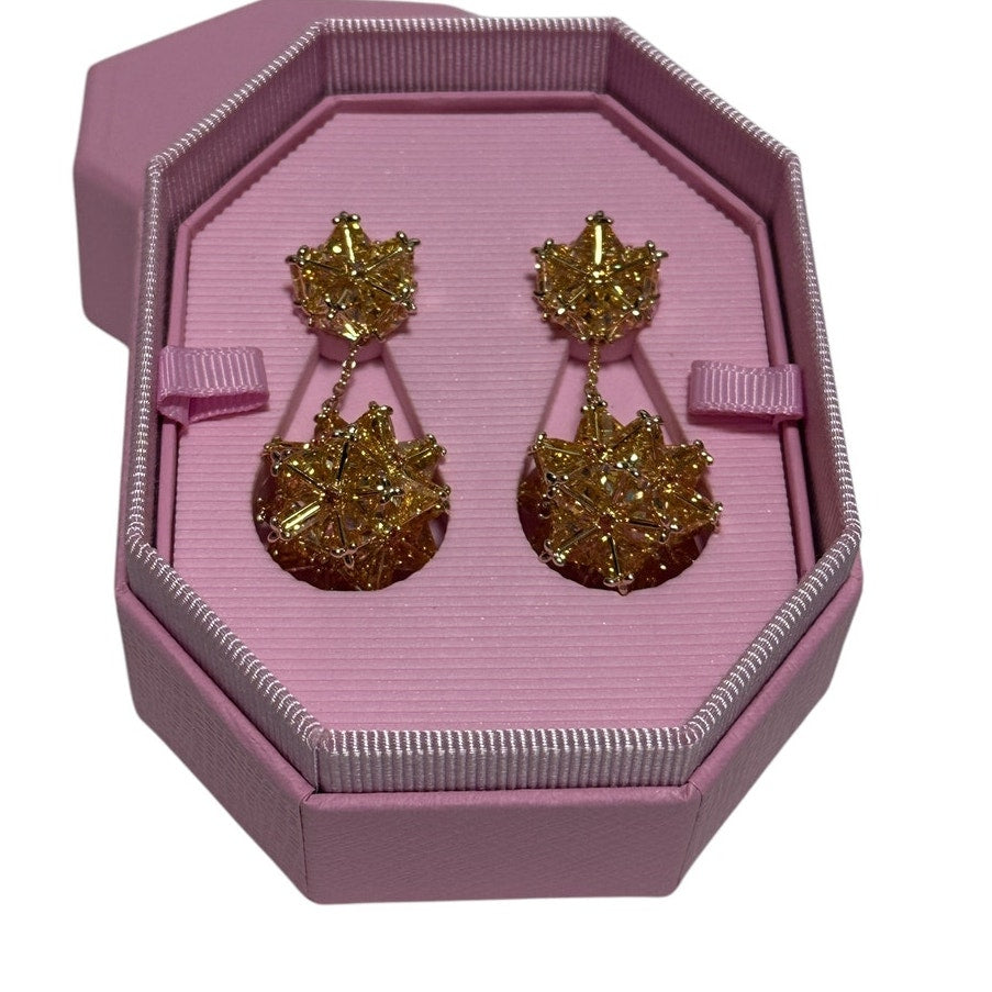 Swarovski Curiosa drop earrings  three-dimensional Geometric shape