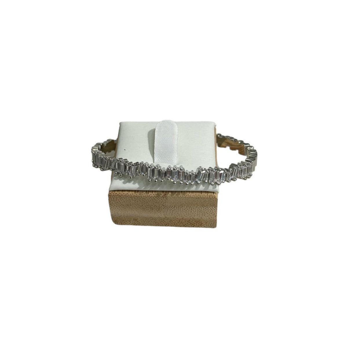 Silver Gigi Bangle/Cuff Bracelet | Adjustable & Chic Women's Accessory