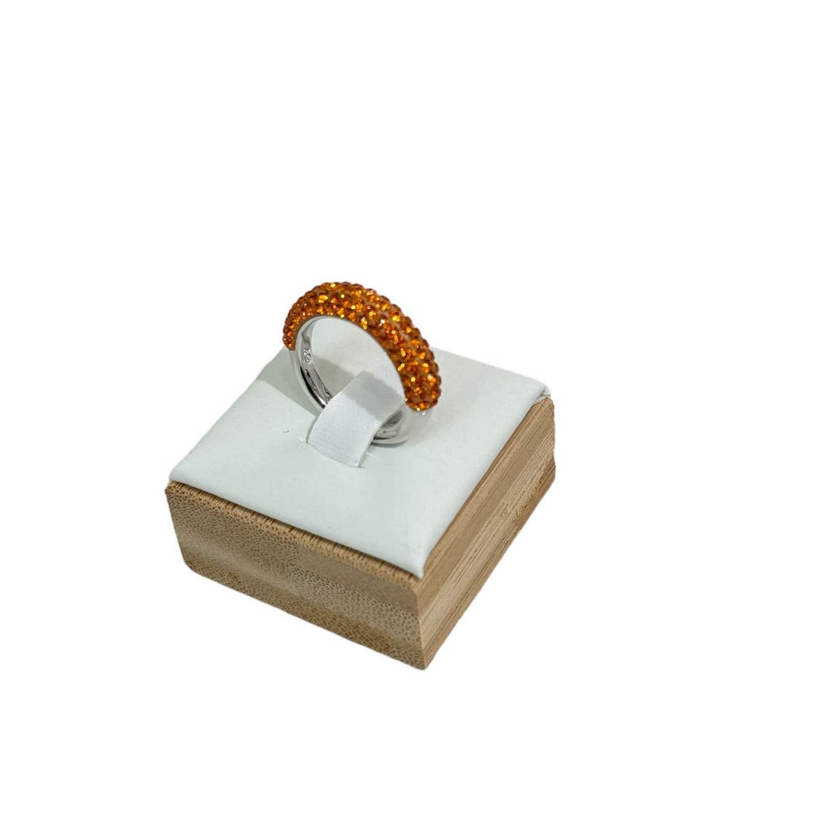 Swarovski Atelier Tigris ring Orange, Rhodium plated