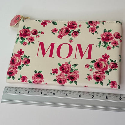 MOM Cosmetic or Pencil Bag Roses Design