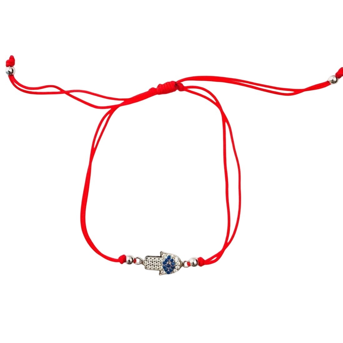 Red String Hamsa Bracelet 925 Sterling Silver Protection & Good Luck Bracelet for Women