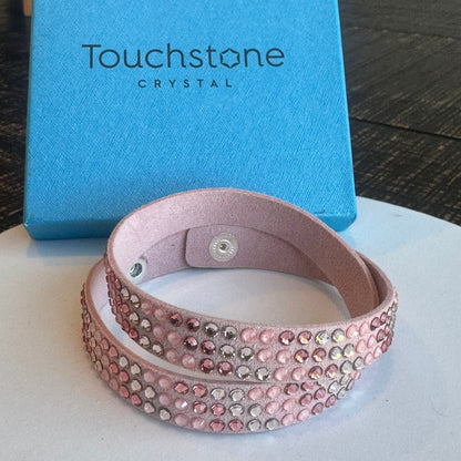 Touchstone Crystal by Swarovski Pink Wrap Bracelet