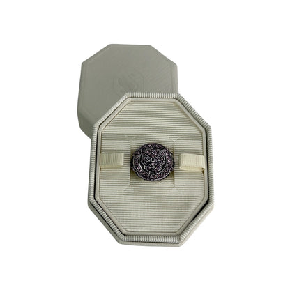 Swarovski Black Panther MARVEL Ring, Purple, Rhodium Plated 58 USA 8 Unisex