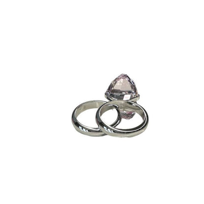 Swarovski Lucent ring Magnetic, Pink, Rhodium plated 60 EUR / 9 USA