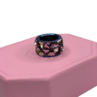 Swarovski Curiosa cocktail ring Triangle cut, Multicolored Size EUR 58 / USA 8