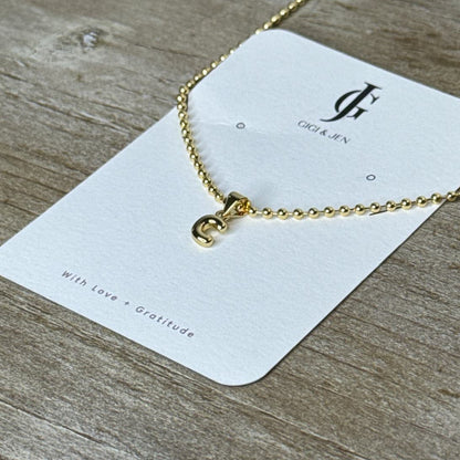 Initial Necklace 18k Gold Plated 18" adjustable initial necklace.