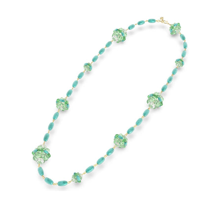 Swarovski Somnia necklace Long, Green, Gold-tone plated Medium