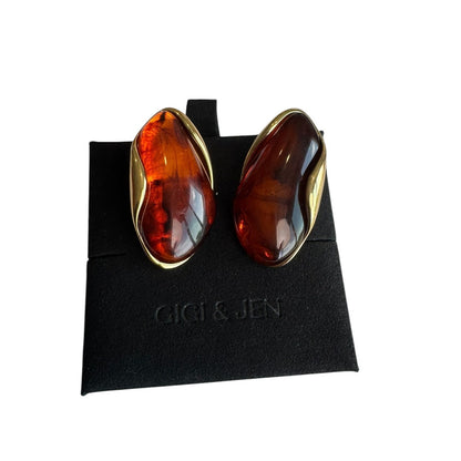 Glow movement Earrings brown