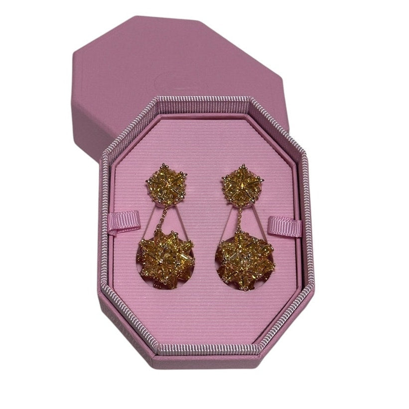Swarovski Curiosa drop earrings  three-dimensional Geometric shape