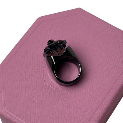 Swarovski Numina cocktail ring Octagon cut, Black, Ruthenium plated EUR 58 / 8USA