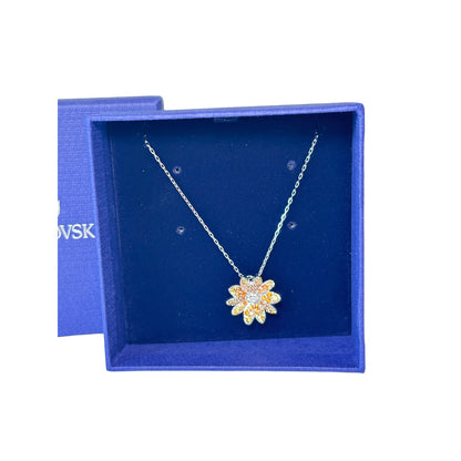 Swarovski Eternal Flower pendant Flower, Multicolored, Mixed metal finish