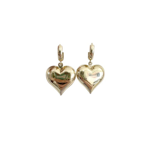 Heart Puffy Earring Medium