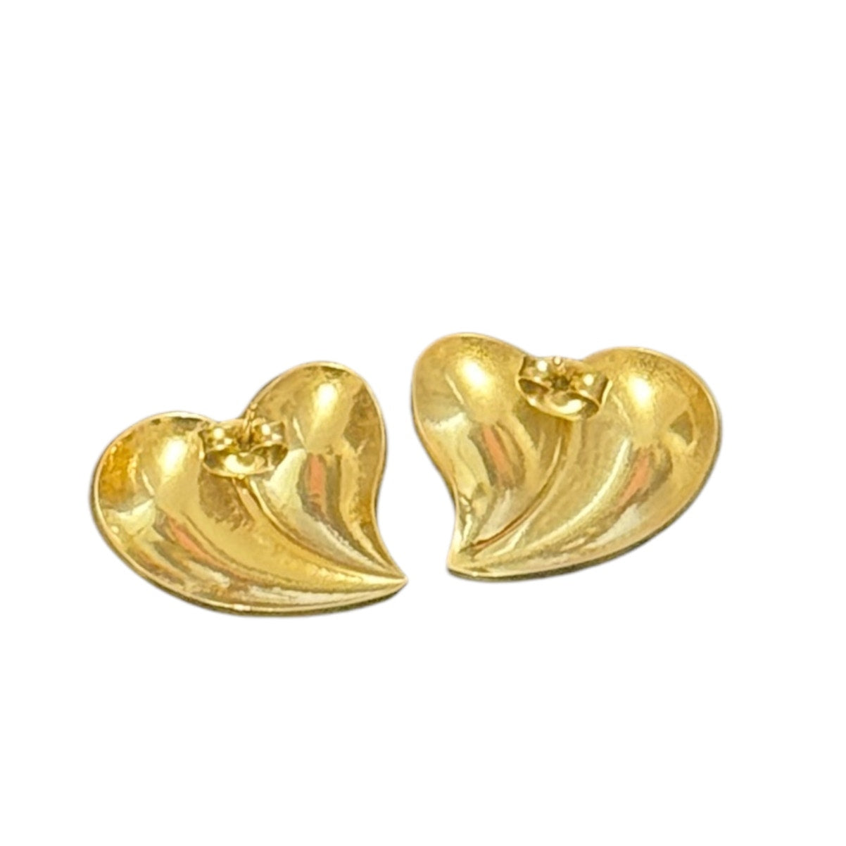 Golden Heart Stainless Steel Earrings for Everyday Elegance