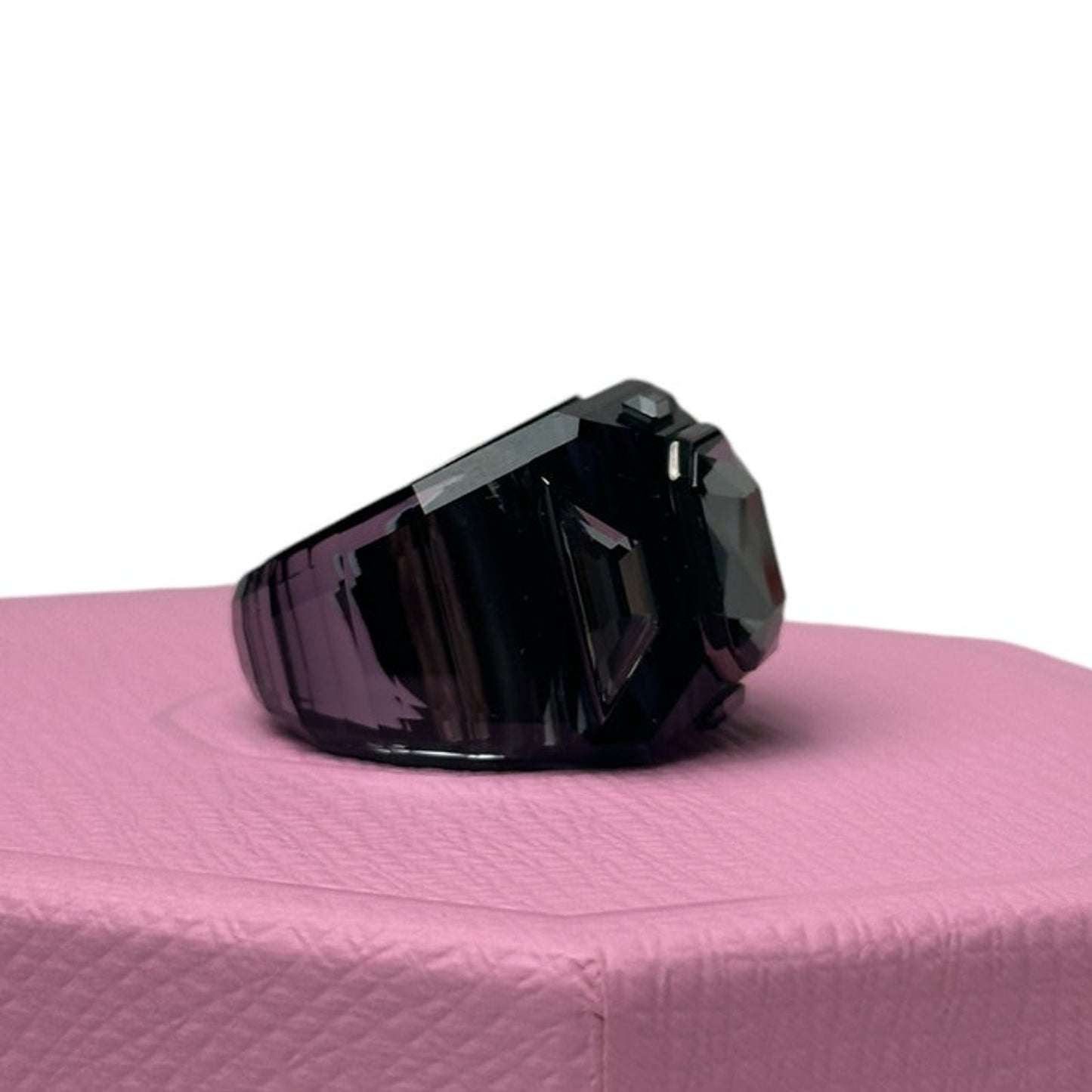 Swarovski Chroma cocktail ring Black, Ruthenium plated 55 EUR /  7 USA