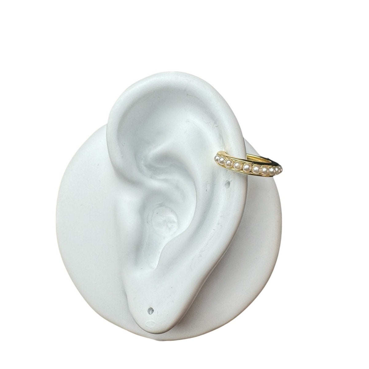 Ear Cuff with Imitation Pearls Classy Layering Accessory