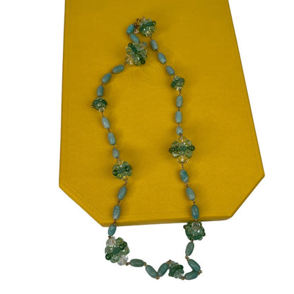 Swarovski Somnia necklace Long, Green, Gold-tone plated Medium