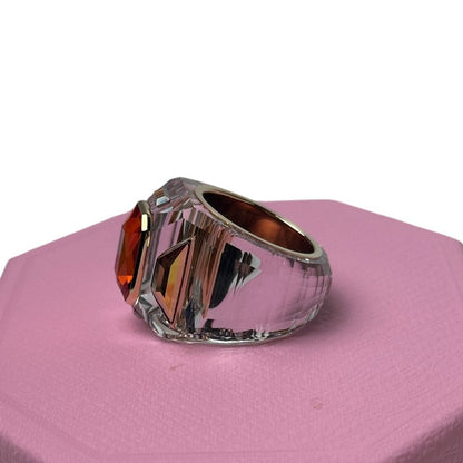 Swarovski Chroma Cocktail Ring Pink and Gold 60 EUR - 9 USA