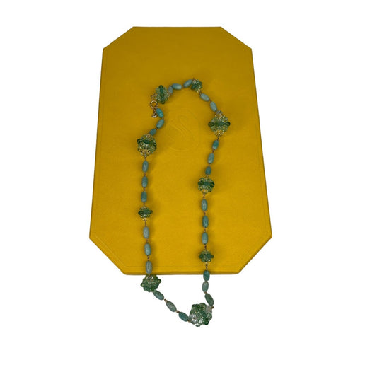 Swarovski Somnia necklace Long, Green, Gold-tone plated Medium