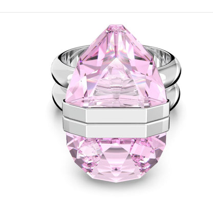 Swarovski Lucent ring Magnetic, Pink, Rhodium plated 60 EUR / 9 USA