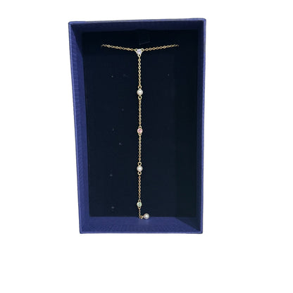 Swarovski No Regrets Y Necklace, Multi-colored, Gold-tone plated