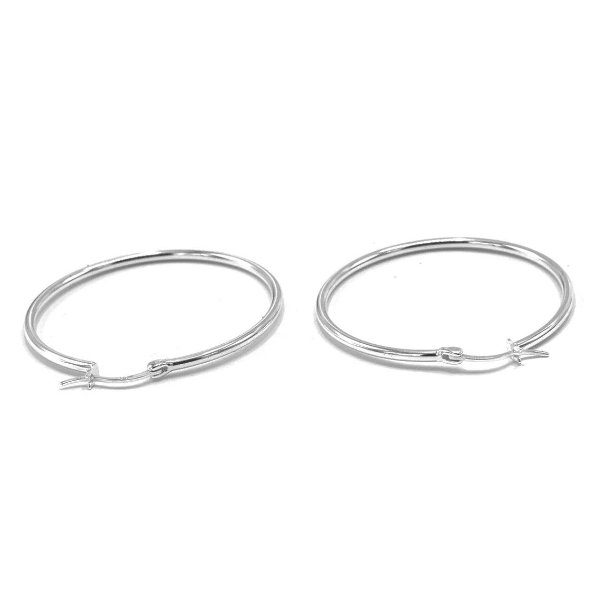 Hoop Earrings Lightweight Everyday Hoops Classic 925 Sterling Silver