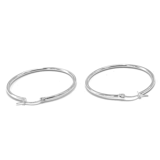 Hoop Earrings Lightweight Everyday Hoops Classic 925 Sterling Silver