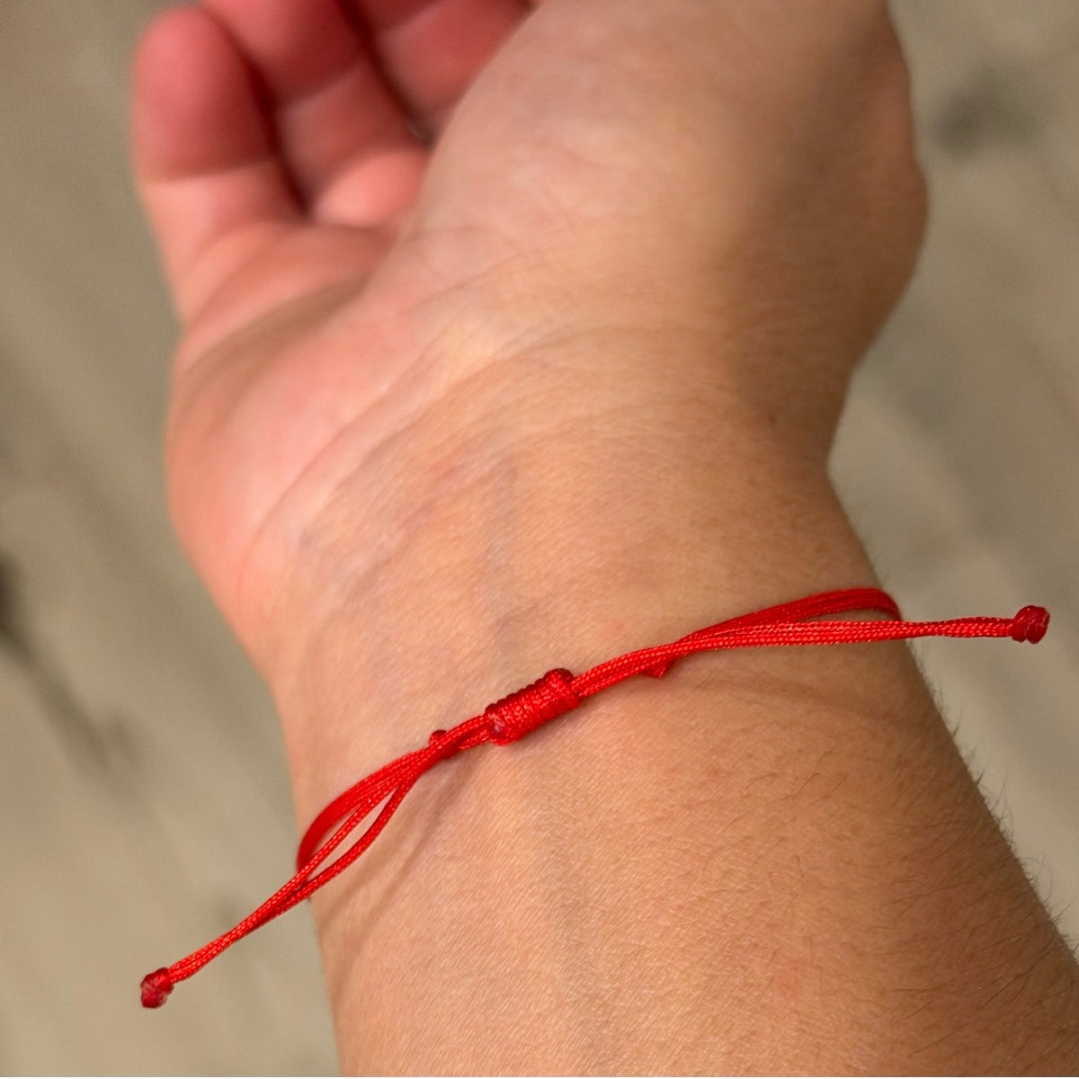 Red String Bracelet 925 Sterling Silver CZ Adjustable Bracelet