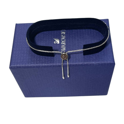 swarovski  Subtle bracelet Evil eye, White, Rhodium plated New