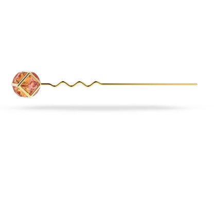 Swarovski Hair pin Pink, Gold-tone plated