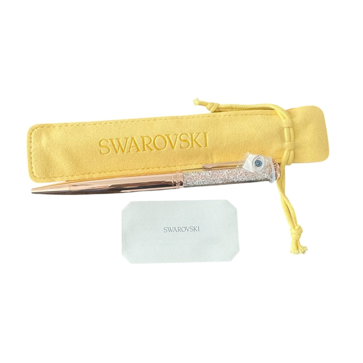 Swarovski Crystalline ballpoint pen Evil eye, Rose gold tone, Rose gold-tone plated