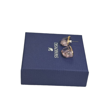 Swarovski Lucent stud earring SINGLE, Pink, Rose gold-tone plated