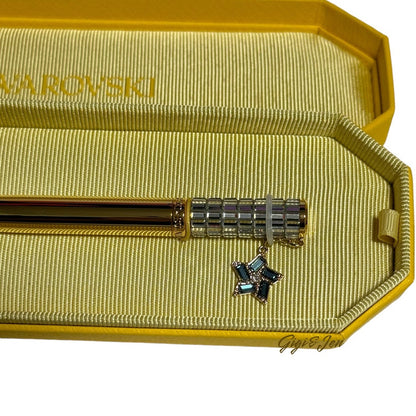 Swarovski Celebration 2022 ballpoint pen Star, White, Gold-tone plated New