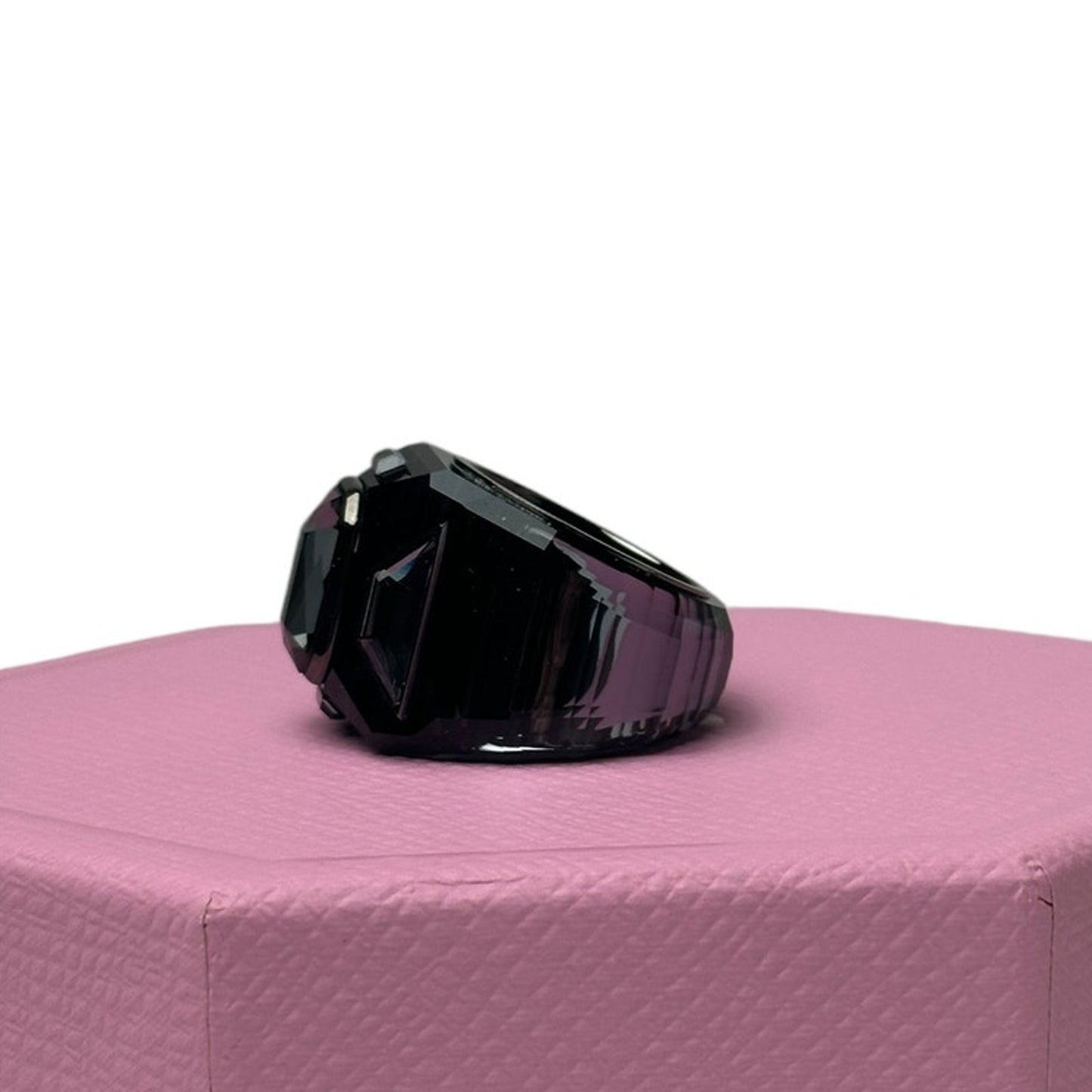 Swarovski Chroma cocktail ring Black, Ruthenium plated 55 EUR /  7 USA