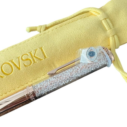 Swarovski Crystalline ballpoint pen Evil eye, Rose gold tone, Rose gold-tone plated