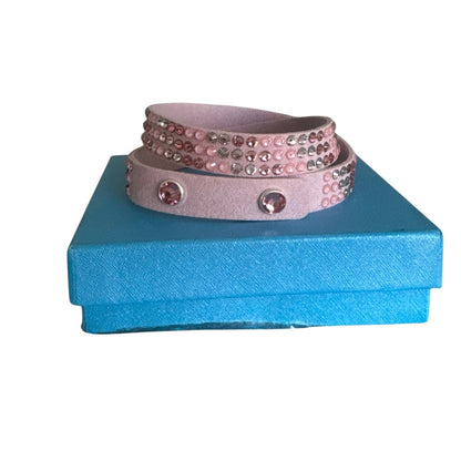 Touchstone Crystal by Swarovski Pink Wrap Bracelet