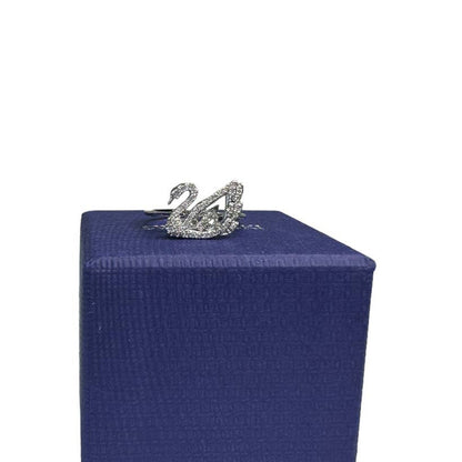 Swarovski Dancing Swan ring Swan, White, Rhodium plated EUR 52 / USA 6