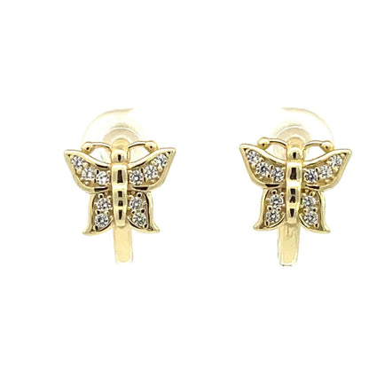 Elegant Butterfly Huggie Earrings | Trendy & Stylish Hoop Earrings for Women