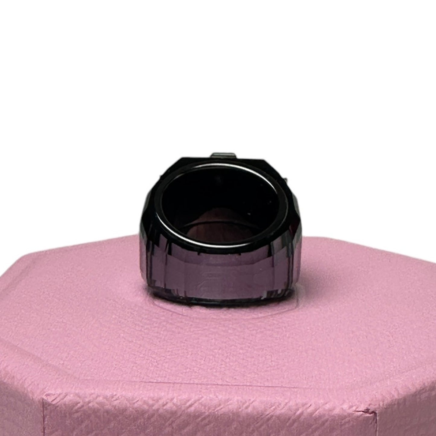 Swarovski Chroma cocktail ring Black, Ruthenium plated 55 EUR /  7 USA