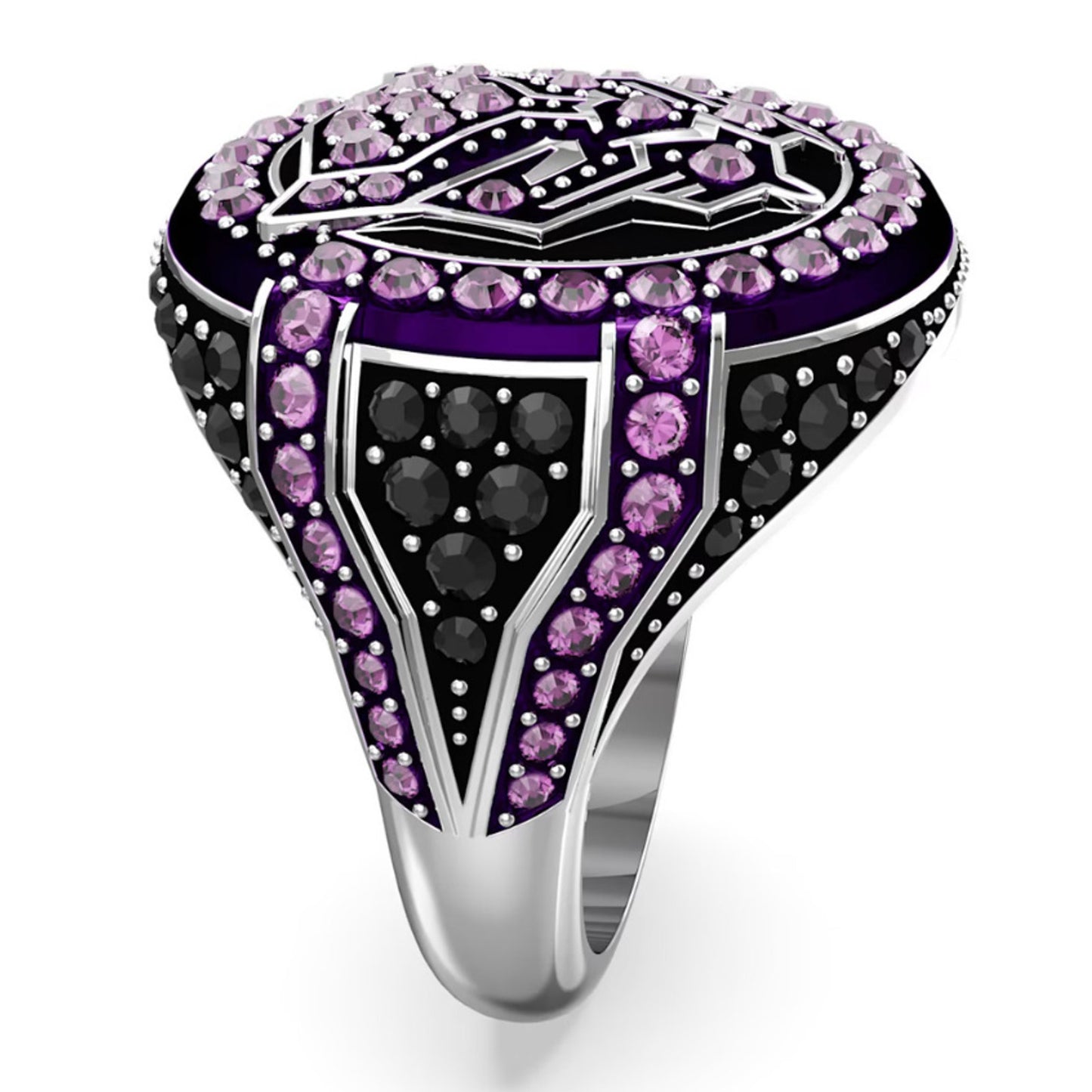 Swarovski Black Panther MARVEL Ring, Purple, Rhodium Plated 58 USA 8 Unisex