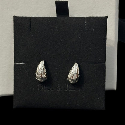 Star Teardrop Earrings Small Elegant Jewelry with Star-Shaped Accent