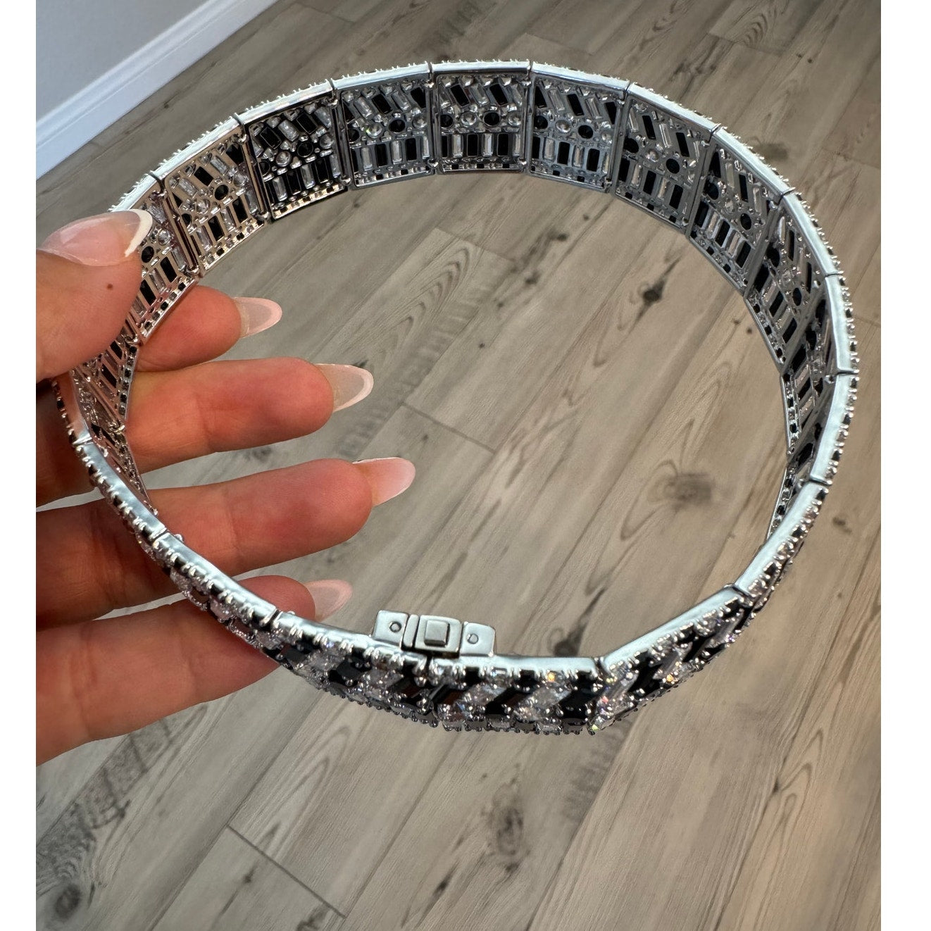 Swarovski Black Mixed Cuts Crystal Hyperbola Choker
