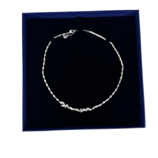 Swarovski Louison White Marquise Crystal Rhodium Plated Necklace